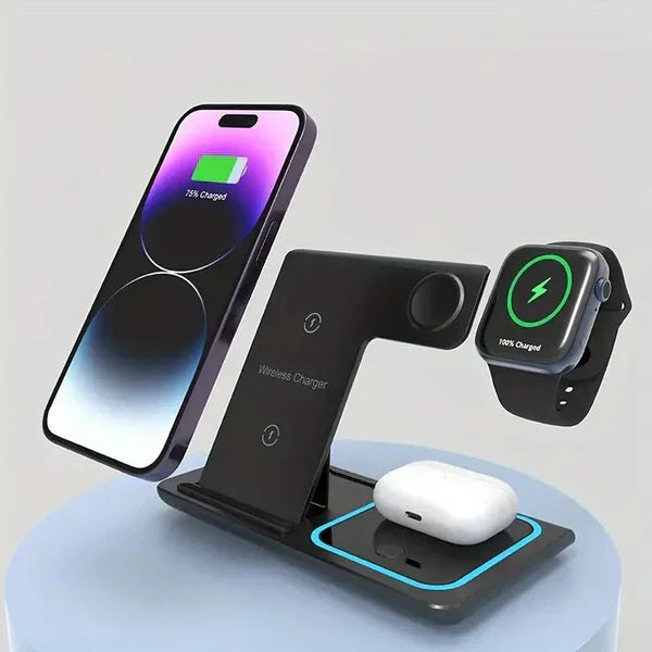 3-IN-1 Foldable Wireless Charger
