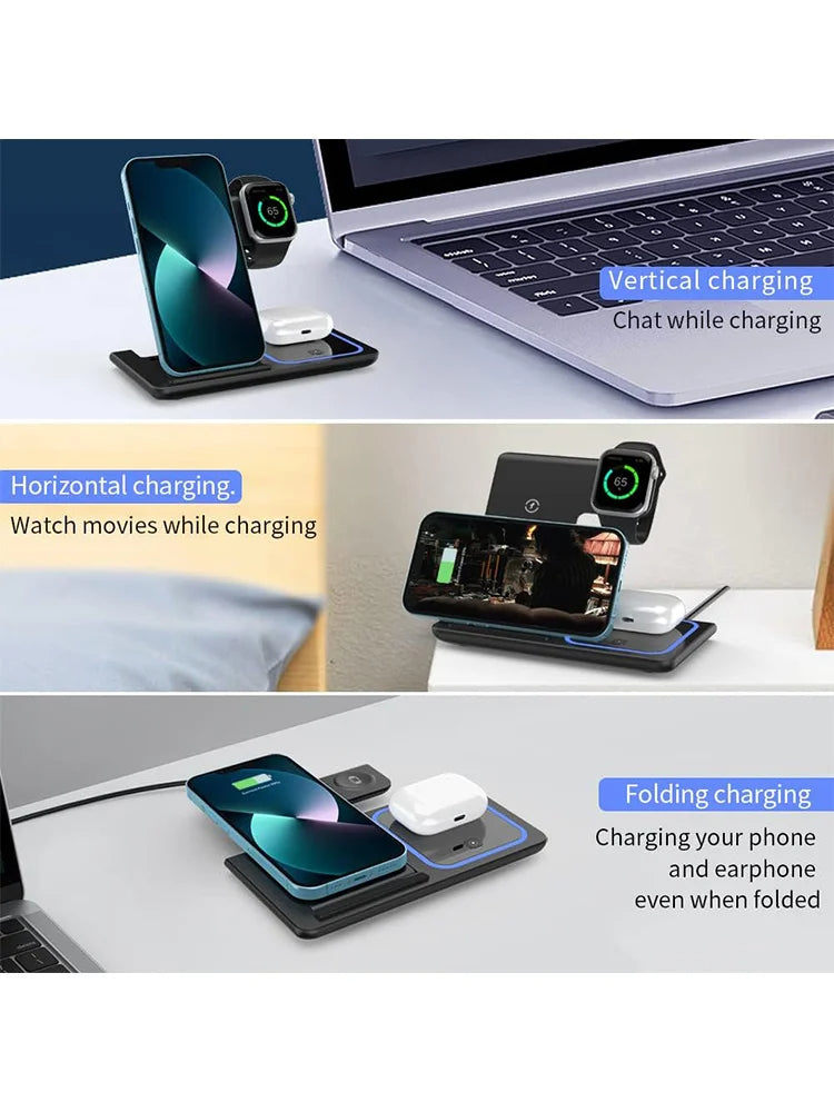 3-IN-1 Foldable Wireless Charger