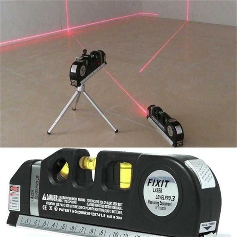 Imported 5 in 1 Multi Purpose Laser Level Pro 3 Leveler Scale